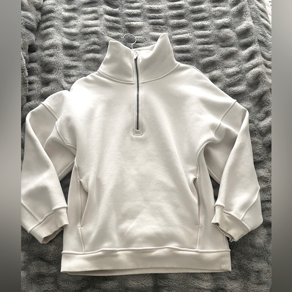 Lululemon oversized thick fleece quarter half zip